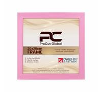 Procut Global 20X20CM Pink Picture Frames - Sleek Wooden Photo Frame with Shatterproof Perspex for Wall or Tabletop - Perfect for Posters, Certificates, Prints-Multiple Sizes & Colors Available