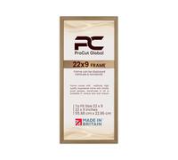 Procut Global 22x9 Oak Picture Frames - Classic Wooden Photo Frame with Shatterproof Perspex for Wall or Tabletop - Perfect for Posters, Certificates & Prints - Sizes & Colors Available