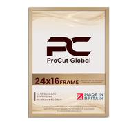 Procut Global 24X16 Country Pine Picture Frames - Modern Wooden Photo Frame with Shatterproof Perspex for Wall or Tabletop - Perfect for Posters, Certificates, Prints - Sizes & Colors Available
