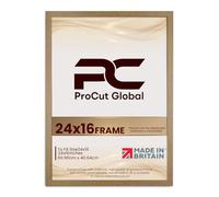 Procut Global 24X16 Oak Picture Frames - Modern Wooden Photo Frame with Shatterproof Perspex for Wall or Tabletop - Perfect for Posters, Certificates, Prints - Sizes & Colors Available