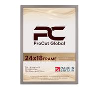 Procut Global 24X18 Rose Gold Picture Frames - Modern Wooden Photo Frame with Shatterproof Perspex for Wall or Tabletop - Perfect for Posters, Certificates, Prints - Sizes & Colors Available