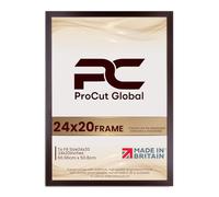 Procut Global 24X20 Rose Wood Picture Frames - Modern Wooden Photo Frame with Shatterproof Perspex for Wall or Tabletop - Perfect for Posters, Certificates, Prints - Sizes & Colors Available