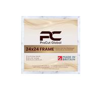 Procut Global 24X24 White Rustic Picture Frames - Modern Wooden Photo Frame with Shatterproof Perspex for Wall or Tabletop - Perfect for Posters, Certificates, Prints - Sizes & Colors Available