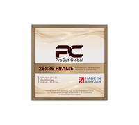 Procut Global 25x25 Oak Picture Frames - Classic Wooden Photo Frame with Shatterproof Perspex for Wall or Tabletop - Perfect for Posters, Certificates & Prints - Sizes & Colors Available