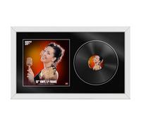 Procut Global 30X17" White Vinyl Record Frame for 12 Inch LP Cover & Disc - Premium Display Photo Frame -Engineered Wood with Shatterproof Perspex - Music Lover Gift & Home Décor