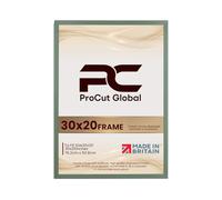 Procut Global 30x20 Green Picture Frames - Classic Wooden Photo Frame with Shatterproof Perspex for Wall or Tabletop - Perfect for Posters, Certificates & Prints - Sizes & Colors Available