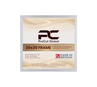 Procut Global 30X30 White Picture Frames - Modern Wooden Photo Frame with Shatterproof Perspex for Wall or Tabletop - Perfect for Posters, Certificates, Prints - Sizes & Colors Available