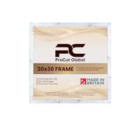 Procut Global 30X30 White Rustic Picture Frames - Modern Wooden Photo Frame with Shatterproof Perspex for Wall or Tabletop - Perfect for Posters, Certificates, Prints - Sizes & Colors Available