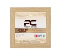 Procut Global 30x30CM Light Oak Picture Frames - Modern Photo Frame with Shatterproof Perspex for Wall or Tabletop - Ideal for Posters, Certificates & Print-Sizes A1 to A5 & 4x4 to 100x70cm Available
