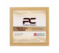 Procut Global 30X30CM Oak Picture Frames - Sleek Wooden Photo Frame with Shatterproof Perspex for Wall or Tabletop - Perfect for Posters, Certificates, Prints-Multiple Sizes & Colors Available