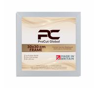Procut Global 30X30CM Silver Picture Frames - Sleek Wooden Photo Frame with Shatterproof Perspex for Wall or Tabletop - Perfect for Posters, Certificates, Prints-Multiple Sizes & Colors Available