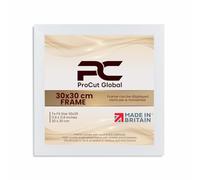 Procut Global 30X30CM White Picture Frames - Sleek Wooden Photo Frame with Shatterproof Perspex for Wall or Tabletop - Perfect for Posters, Certificates, Prints-Multiple Sizes & Colors Available