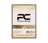 Procut Global 30x50CM Oak Picture Frames - Classic Wooden Photo Frame with Shatterproof Perspex for Wall or Tabletop - Perfect for Posters, Certificates & Prints - Sizes & Colors Available