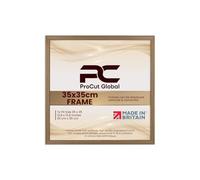 Procut Global 35x35CM Oak Picture Frames - Classic Wooden Photo Frame with Shatterproof Perspex for Wall or Tabletop - Perfect for Posters, Certificates & Prints - Sizes & Colors Available