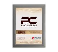 Procut Global 40x30CM Dark Grey Picture Frames - Classic Wooden Photo Frame with Shatterproof Perspex for Wall or Tabletop - Perfect for Posters, Certificates & Prints - Sizes & Colors Available