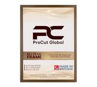 Procut Global 40X30CM Dark Oak Picture Frames - Modern Wooden Photo Frame with Shatterproof Perspex for Wall or Tabletop - Perfect for Posters, Certificates, Prints - Sizes & Colors Available