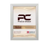 Procut Global 40x30CM Light Grey Picture Frames - Classic Wooden Photo Frame with Shatterproof Perspex for Wall or Tabletop - Perfect for Posters, Certificates & Prints - Sizes & Colors Available