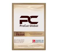 Procut Global 40X30CM Oak Picture Frames - Modern Wooden Photo Frame with Shatterproof Perspex for Wall or Tabletop - Perfect for Posters, Certificates, Prints - Sizes & Colors Available