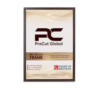 Procut Global 40X30CM Walnut Picture Frames - Sleek Wooden Photo Frame with Shatterproof Perspex for Wall or Tabletop - Perfect for Posters, Certificates, Prints-Multiple Sizes & Colors Available