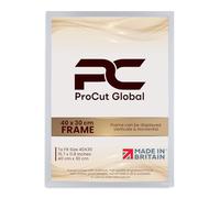 Procut Global 40X30CM White Picture Frames - Modern Wooden Photo Frame with Shatterproof Perspex for Wall or Tabletop - Perfect for Posters, Certificates, Prints - Sizes & Colors Available