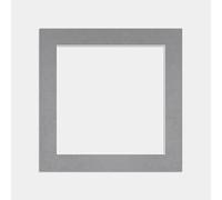 Procut Global 40x40 cm Mid Grey Picture Mount Board to Fit 32x32 cm Aperture Size - Photo Mount Card Ideal for Frames, Posters, Prints, Artwork & Certificates