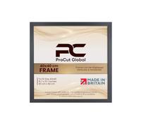 Procut Global 40X40CM Dark Grey Picture Frames - Modern Wooden Photo Frame with Shatterproof Perspex for Wall or Tabletop - Perfect for Posters, Certificates, Prints - Sizes & Colors Available