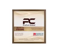 Procut Global 40X40CM Dark Oak Picture Frames - Modern Wooden Photo Frame with Shatterproof Perspex for Wall or Tabletop - Perfect for Posters, Certificates, Prints - Sizes & Colors Available