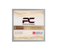 Procut Global 40X40CM Light Grey Picture Frames - Modern Wooden Photo Frame with Shatterproof Perspex for Wall or Tabletop - Perfect for Posters, Certificates, Prints - Sizes & Colors Available