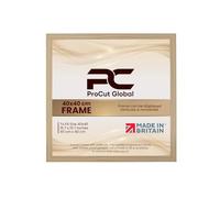 Procut Global 40x40CM Light Oak Picture Frames - Modern Photo Frame with Shatterproof Perspex for Wall or Tabletop - Ideal for Posters, Certificates & Print-Sizes A1 to A5 & 4x4 to 100x70cm Available