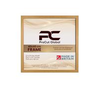 Procut Global 40X40CM Oak Picture Frames - Modern Wooden Photo Frame with Shatterproof Perspex for Wall or Tabletop - Perfect for Posters, Certificates, Prints - Sizes & Colors Available