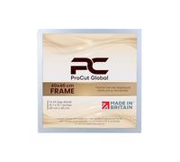 Procut Global 40X40CM Silver Picture Frames - Sleek Wooden Photo Frame with Shatterproof Perspex for Wall or Tabletop - Perfect for Posters, Certificates, Prints-Multiple Sizes & Colors Available
