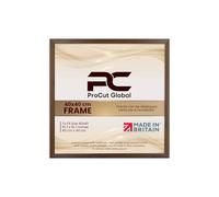 Procut Global 40x40CM Walnut Picture Frames - Classic Wooden Photo Frame with Shatterproof Perspex for Wall or Tabletop - Perfect for Posters, Certificates & Prints - Sizes & Colors Available