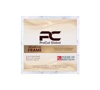 Procut Global 40X40CM White Rustic Picture Frames - Modern Wooden Photo Frame with Shatterproof Perspex for Wall or Tabletop - Perfect for Posters, Certificates, Prints - Sizes & Colors Available