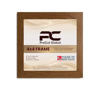 Procut Global 4X4 Dark Oak Picture Frames - Modern Wooden Photo Frame with Shatterproof Perspex for Wall or Tabletop - Perfect for Posters, Certificates, Prints - Sizes & Colors Available