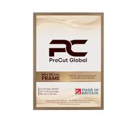 Procut Global 50x40CM Oak Picture Frames - Classic Wooden Photo Frame with Shatterproof Perspex for Wall or Tabletop - Perfect for Posters, Certificates & Prints - Sizes & Colors Available