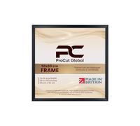 Procut Global 50x50CM Black Picture Frames - Classic Wooden Photo Frame with Shatterproof Perspex for Wall or Tabletop - Perfect for Posters, Certificates & Prints - Sizes & Colors Available