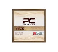 Procut Global 50X50CM Dark Oak Picture Frames - Modern Wooden Photo Frame with Shatterproof Perspex for Wall or Tabletop - Perfect for Posters, Certificates, Prints - Sizes & Colors Available