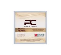 Procut Global 50x50CM Light Grey Picture Frames - Classic Wooden Photo Frame with Shatterproof Perspex for Wall or Tabletop - Perfect for Posters, Certificates & Prints - Sizes & Colors Available
