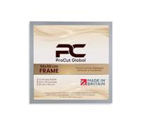 Procut Global 50X50CM Light Grey Picture Frames - Modern Wooden Photo Frame with Shatterproof Perspex for Wall or Tabletop - Perfect for Posters, Certificates, Prints - Sizes & Colors Available