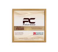 Procut Global 50X50CM Oak Picture Frames - Modern Wooden Photo Frame with Shatterproof Perspex for Wall or Tabletop - Perfect for Posters, Certificates, Prints - Sizes & Colors Available