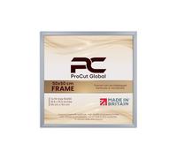 Procut Global 50x50CM Silver Picture Frames - Classic Wooden Photo Frame with Shatterproof Perspex for Wall or Tabletop - Perfect for Posters, Certificates & Prints - Sizes & Colors Available