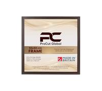 Procut Global 50X50CM Walnut Picture Frames - Sleek Wooden Photo Frame with Shatterproof Perspex for Wall or Tabletop - Perfect for Posters, Certificates, Prints-Multiple Sizes & Colors Available