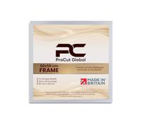 Procut Global 50X50CM White Picture Frames - Modern Wooden Photo Frame with Shatterproof Perspex for Wall or Tabletop - Perfect for Posters, Certificates, Prints - Sizes & Colors Available