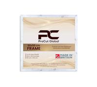 Procut Global 50X50CM White Rustic Picture Frames - Modern Wooden Photo Frame with Shatterproof Perspex for Wall or Tabletop - Perfect for Posters, Certificates, Prints - Sizes & Colors Available