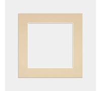 Procut Global 5x5 Ivory Picture Mounts to Fit 3.5x3.5 Photo Frames- Photo Mounts for Frames - Stylish & Durable Mount Board Card for Home Decor