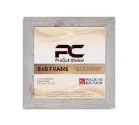 Procut Global 5X5 W/RUSTIC Picture Frames - Modern Wooden Photo Frame with Shatterproof Perspex for Wall or Tabletop - Perfect for Posters, Certificates, Prints - Sizes & Colors Available