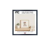 Procut Global 60x60CM Black Picture Frames - Modern Step Wooden Photo Frame with Shatterproof Perspex - Perfect for Posters, Certificates & Prints - Sizes & Colors Available