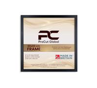 Procut Global 60X60CM Black Picture Frames - Modern Wooden Photo Frame with Shatterproof Perspex for Wall or Tabletop - Perfect for Posters, Certificates, Prints - Sizes & Colors Available