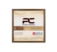 Procut Global 60X60CM Dark Oak Picture Frames - Modern Wooden Photo Frame with Shatterproof Perspex for Wall or Tabletop - Perfect for Posters, Certificates, Prints - Sizes & Colors Available