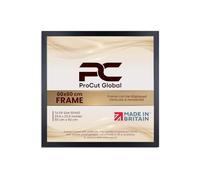 Procut Global 60X60CM Matt Black Picture Frames - Modern Wooden Photo Frame with Shatterproof Perspex for Wall or Tabletop - Perfect for Posters, Certificates, Prints - Sizes & Colors Available
